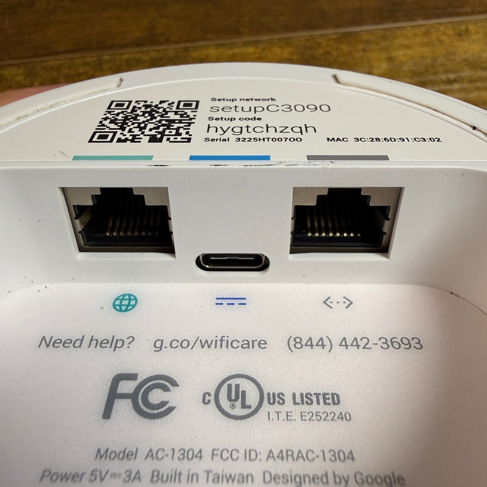 Google Wifi AC1304 AC1304 Router‎ Wireless Mesh Network Router - Picture 4 of 4